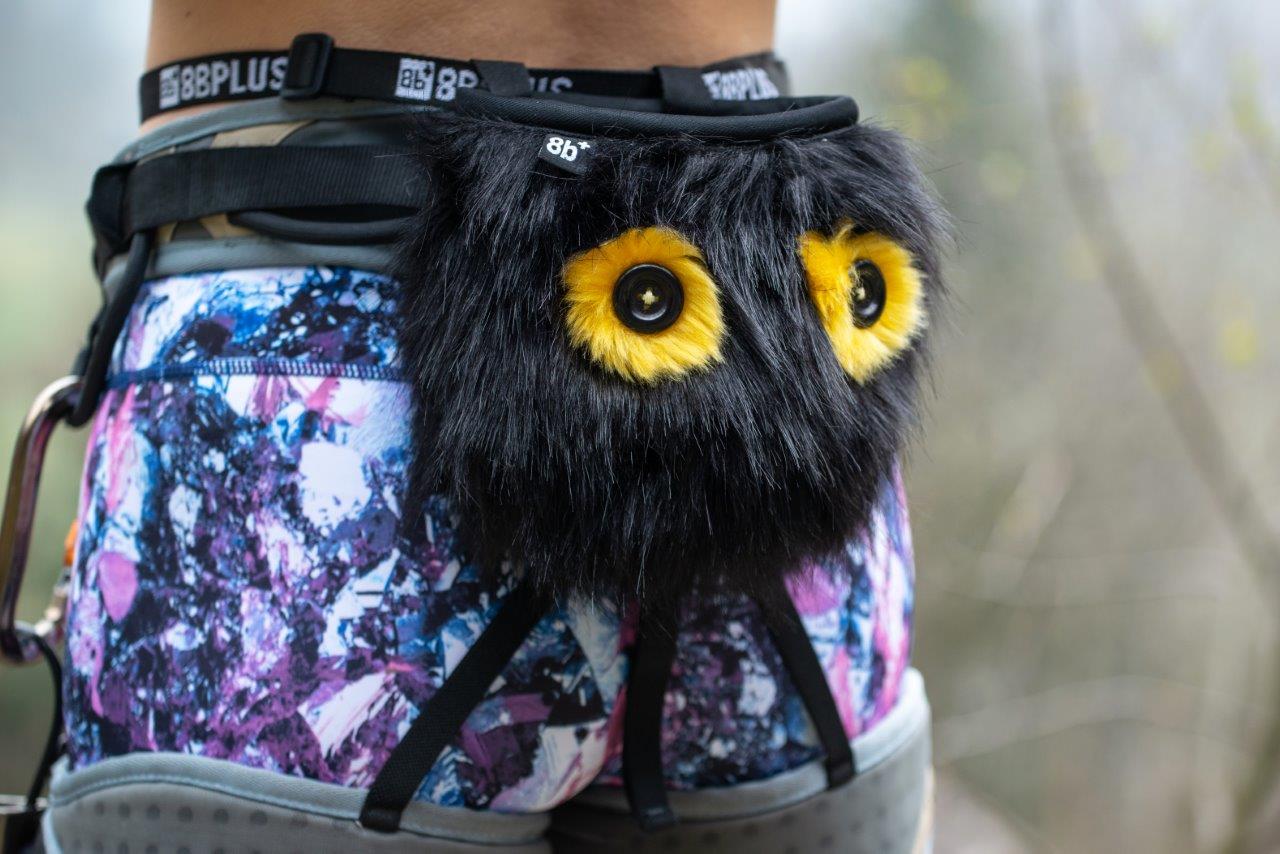 ALEX Chalk Bag | Black Chalk Bag with Hair & Swagger | 8BPLUS